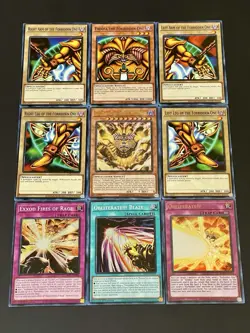 Exodia Full 5 Piece Set + Incarnate + Obliterate!!! + Blaze + Rage | YuGiOh! - Image 1