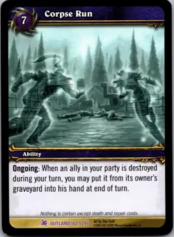 Corpse Run - Fires of Outland - World of Warcraft TCG WOW 102/246 - Image 1