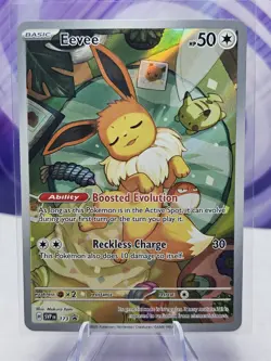 Pokemon Eevee 173 Sv: Scarlet & Violet Promo Full Art Holo Pokemon Card NM - Image 1