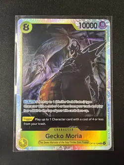 Gecko Moria OP14-104 SR The Azure Sea’s Seven One Piece Card Game English - Image 1