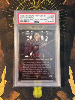 MTG Zenos yae Galvus 0529 Final Fantasy Surge Foil PSA 10 - Image 1