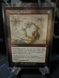 MTG Inspiring Statuary - Schematic The Brothers' War Retro Frame Artifacts FOIL - Image 1