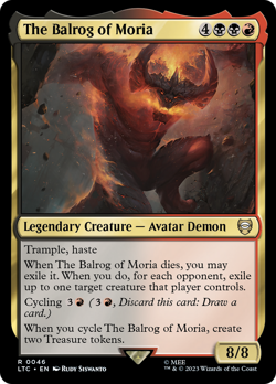 The Balrog of Moria #46 | NM Near Mint | LTC Lord of the Rings Magic MTG - Image 1