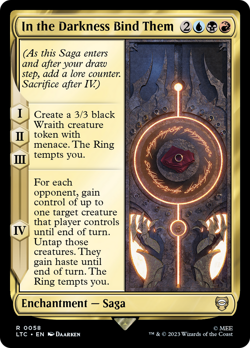 In the Darkness Bind Them #58 | NM Near Mint | LTC Lord of the Rings Magic MTG - Image 1