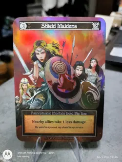 Sorcery Contested Realm Beta Exceptional Shield Maidens Foil NM - Image 1