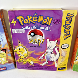 Pokemon 1999-2000 Theme Deck Boxes Lot of 3 *Empty* w/ Counters Manual - Image 4