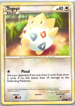 Pokemon TCG Togepi 70/90 HSUndaunted LP - Image 1