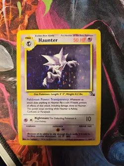 Haunter 6/62 Holo Rare Fossil Set 1999 Vintage Pokemon TCG - Image 2
