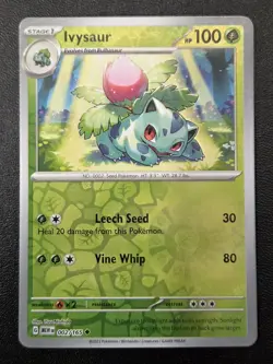 Pokemon TCG - Ivysaur - Uncommon SV: Scarlet & Violet 151 002/165 NM - Image 1