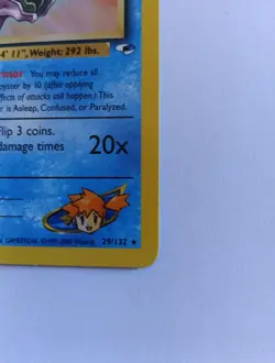 Pokemon Gym Heroes- Misty's Cloyster- 1st Edition- Near Mint-Vintage WOTC 29/132 - Image 2