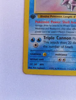 Pokemon Gym Heroes- Misty's Cloyster- 1st Edition- Near Mint-Vintage WOTC 29/132 - Image 3