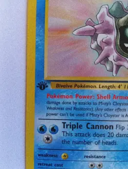 Pokemon Gym Heroes- Misty's Cloyster- 1st Edition- Near Mint-Vintage WOTC 29/132 - Image 4