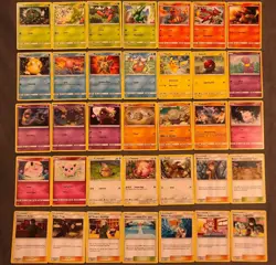 Complete SUN & MOON Hidden Fates 35 Common/Uncommon Pokemon trainer Cards New!! - Image 1