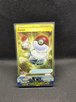 Pokemon: Switch - 206/165 - SV: Scarlet & Violet 151 (MEW) Holo Hyper Rare GOLD - Image 1