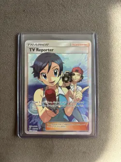 Pokemon TV Reporter, 167/168, Celestial Storm Set, Full Art Trainer Card - Image 1