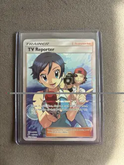 Pokemon TV Reporter, 167/168, Celestial Storm Set, Full Art Trainer Card - Image 2
