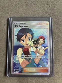 Pokemon TV Reporter, 167/168, Celestial Storm Set, Full Art Trainer Card - Image 4