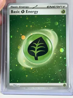 HD COSMOS HOLO Basic Grass Energy SVE 001 - Pokemon 151 - Image 1