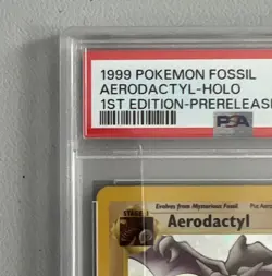 Aerodactyl 1st Edition RARE Prerelease POKEMON Card PSA 8 NM-MT FOSSIL Holo 1/62 - Image 5