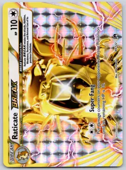 Raticate BREAK 89/122 (NM) - XY: BREAKpoint - Rare BREAK - Pokemon TCG - Image 1