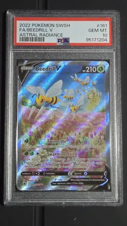 Pokemon - Beedrill V Alt Art 161 **PSA 10** Astral Radiance - Image 1