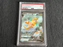 2021 POKEMON SWSH #192/203 DRAGONITE V *EVOLVING SKIES PSA 9 MINT* - Image 1