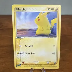 Pikachu 72/100 EX Sandstorm Pokemon Card 2003 TCG LP - Image 1