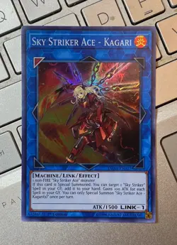 Yugioh Sky Striker Ace - Kagari DASA-EN027 Super Rare 1st Edition nm condition - Image 1