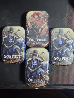 Lot of 4 - One Piece Tin Pack Set Vol 2 | TS-02 OP-13 Factory Sealed - Image 1