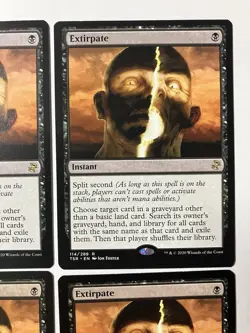 Magic The Gathering MTG Extirpate X4 Black Instant Regular Rare 4 Card Lot - Image 3