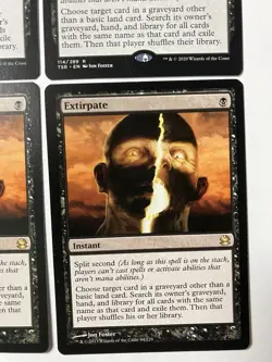 Magic The Gathering MTG Extirpate X4 Black Instant Regular Rare 4 Card Lot - Image 4
