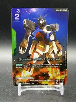 Gundam AGE-1 Normal Alternate Art Foil GD02-021 LR+ Gundam TCG Card Game - Image 1