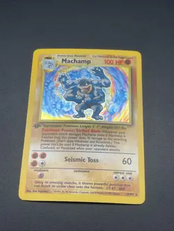 Pokemon TCG - Machamp 8/102 Holo Rare 1st Editon Base Set WOTC Vintage Card Lp - Image 2