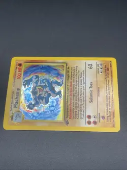 Pokemon TCG - Machamp 8/102 Holo Rare 1st Editon Base Set WOTC Vintage Card Lp - Image 5