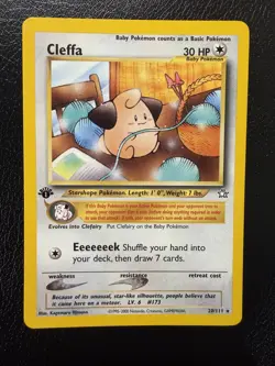 1st Edition Cleffa 20/111 - Neo Genesis - Pokemon card rare - NM/LP - Image 1