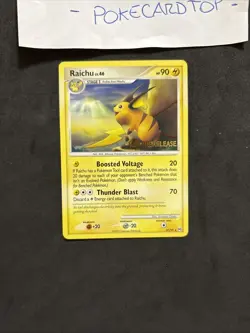 Pokemon Card Raichu lv.46 27/99-Prelease-eng-no Holo-stamped-Nm! - Image 3