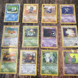 Pokemon TCG Vintage Base set Lot Of 12 Cards Holo Dark Slowbro 8/110 - Image 1