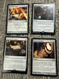 MTG Magic Colorless Artifact Rare Lot 4 Semblance Anvil Orbs Spotlight Scroll - Image 1