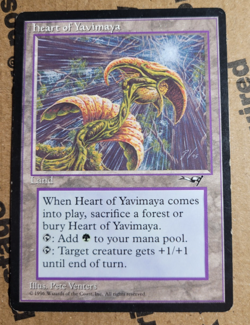 MTG - Heart of Yavimaya (LP) Alliances VINTAGE 1996 Magic the Gathering - Image 1