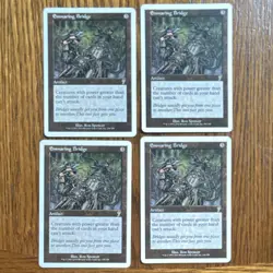 Magic: The Gathering Ensnaring Bridge Artifact Regular x4 7th Edition 2001 Engl… - Image 1