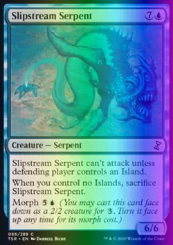 MTG Slipstream Serpent (86/429) Time Spiral Remastered LP FOIL - Image 1