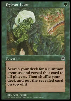 MTG Magic the Gathering Sylvan Tutor (188/250) Portal LP - Image 1