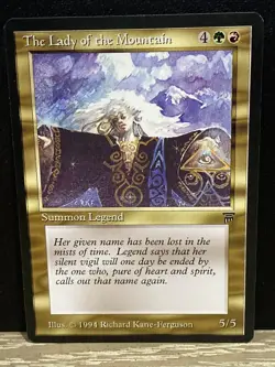 The Lady of the Mountain Legends MTG -NM- Magic: The Gathering Free Ship - Image 1