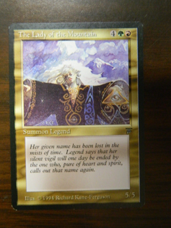 MTG Magic The Gathering Legends The Lady Of The Mountain LP - Excellent Cond - Image 1