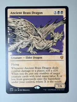 Ancient brass dragon (shwocase) - English - MTG battle for Baldur's gate - CLB - Image 1