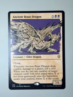 Ancient brass dragon (shwocase) - English - MTG battle for Baldur's gate - CLB - Image 2