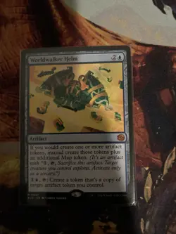1x Worldwalker Helm MTG Outlaws of Thunder Junction: The Big Score Nonfoil NM - Image 1