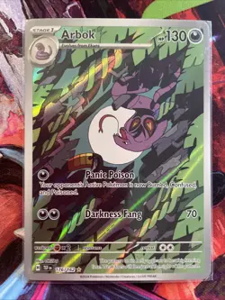 Pokemon TCG Arbok 176/162 Temporal Forces Illustration Rare Card NM Condition - Image 1