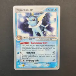 Pokemon Karte Vaporeon ex World Championship Series 2006 Promos Singles 110/113 - Image 2