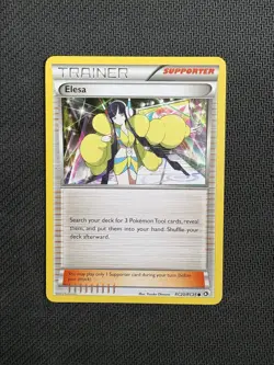 Pokemon TCG Elesa RC20/RC25 Holo BW Legendary Treasures Radiant Collection NM - Image 1